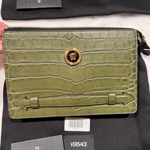 Versace Black and Gold Clutch